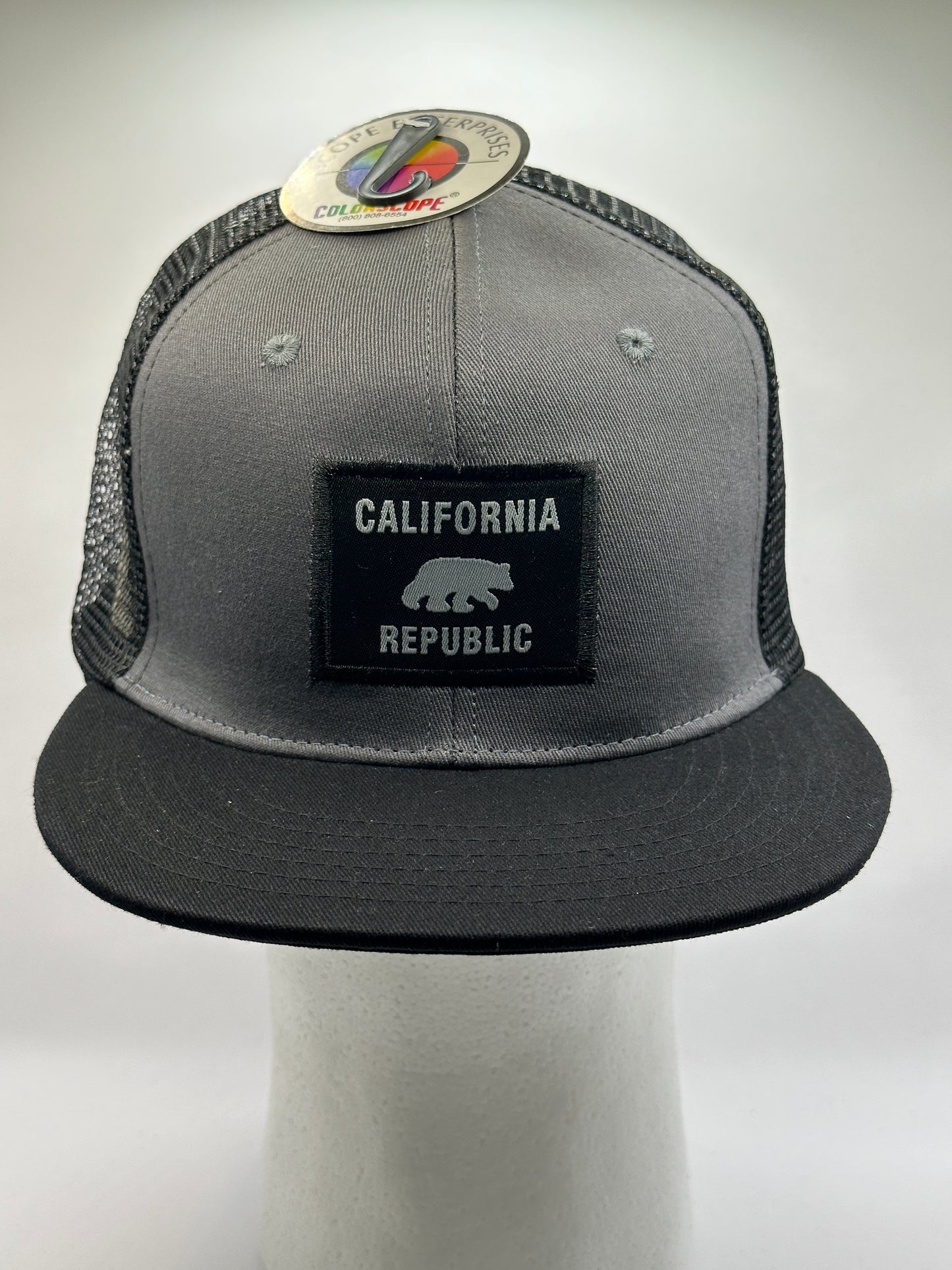 Black & Gray Stitched Square