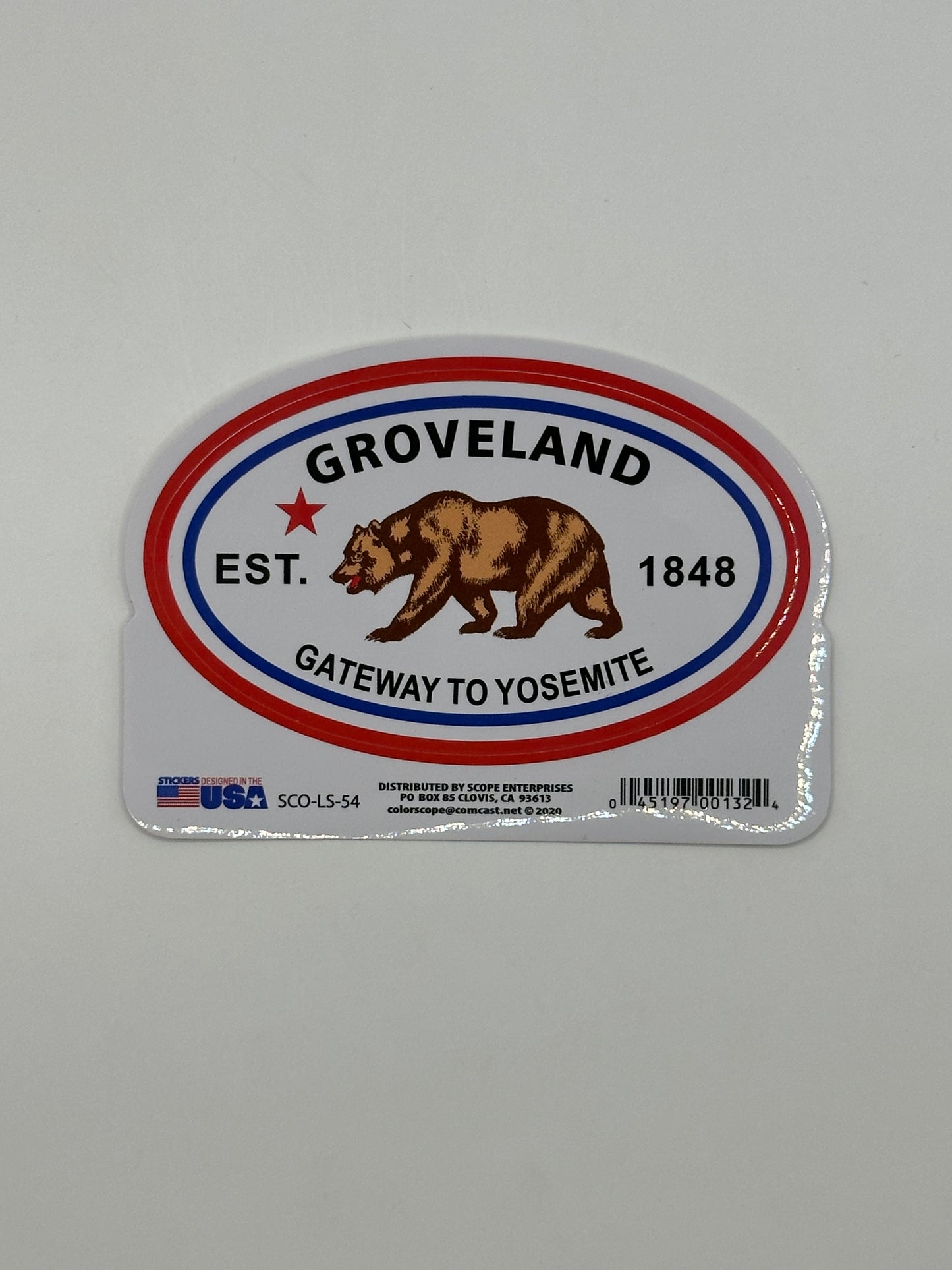 Oval CA Flag