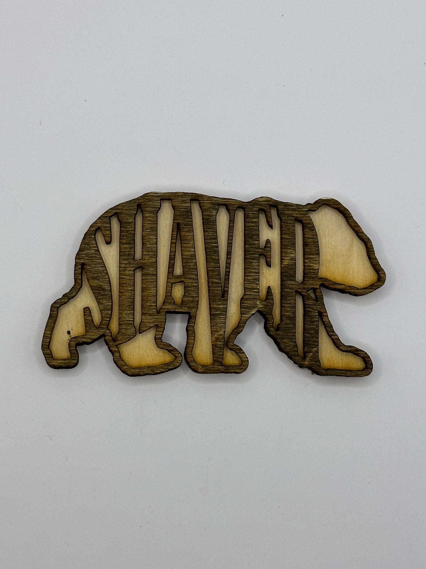 Wood Bear Letters