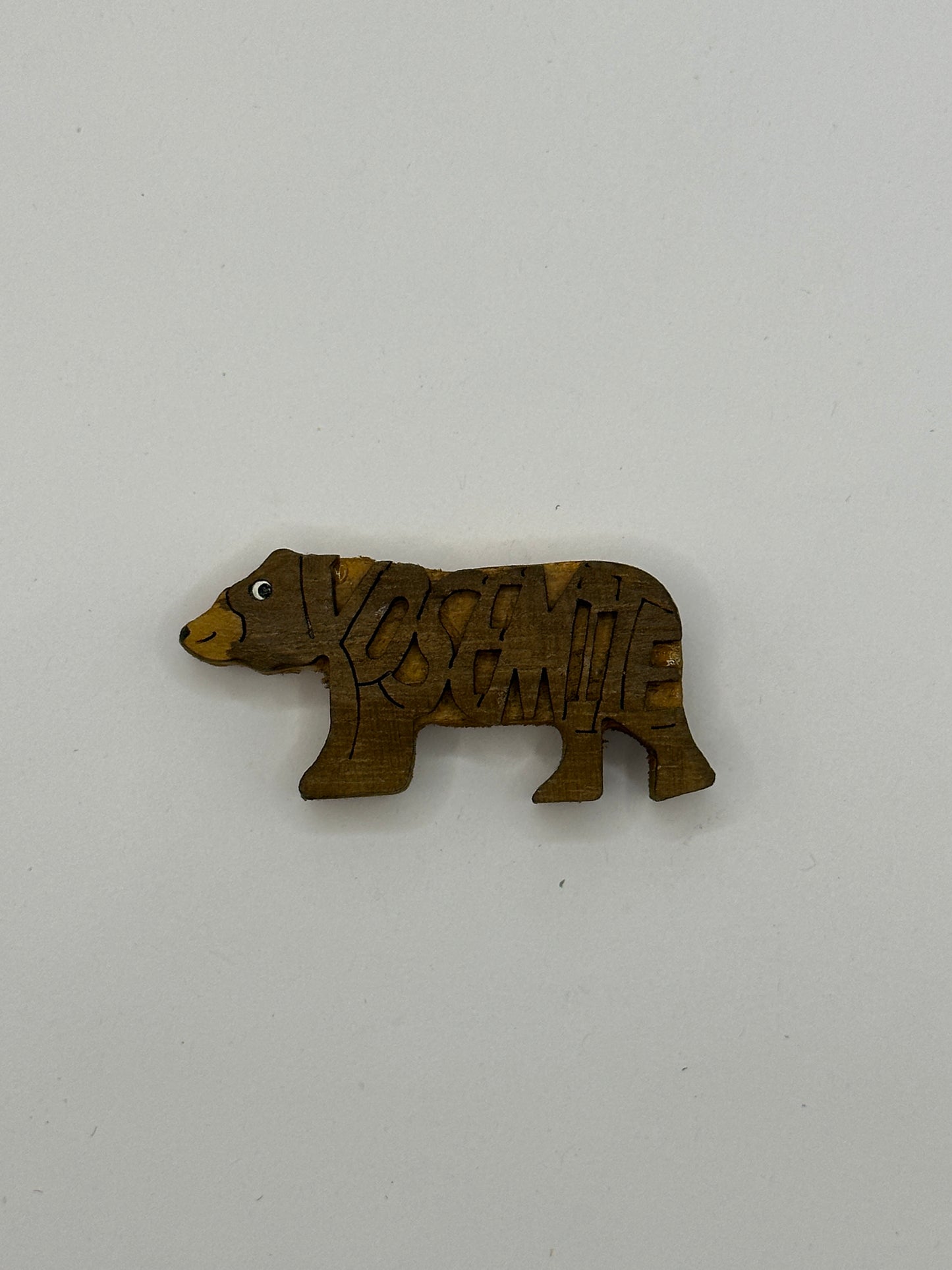 Wood Brown Letter Bear