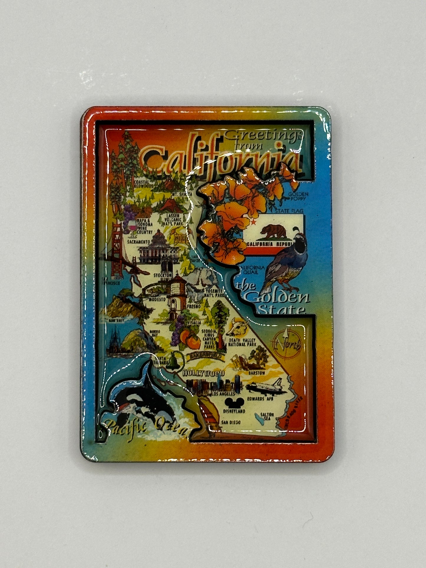 3D Golden State Map