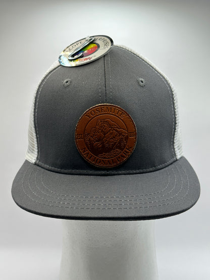 Gray Round Leather