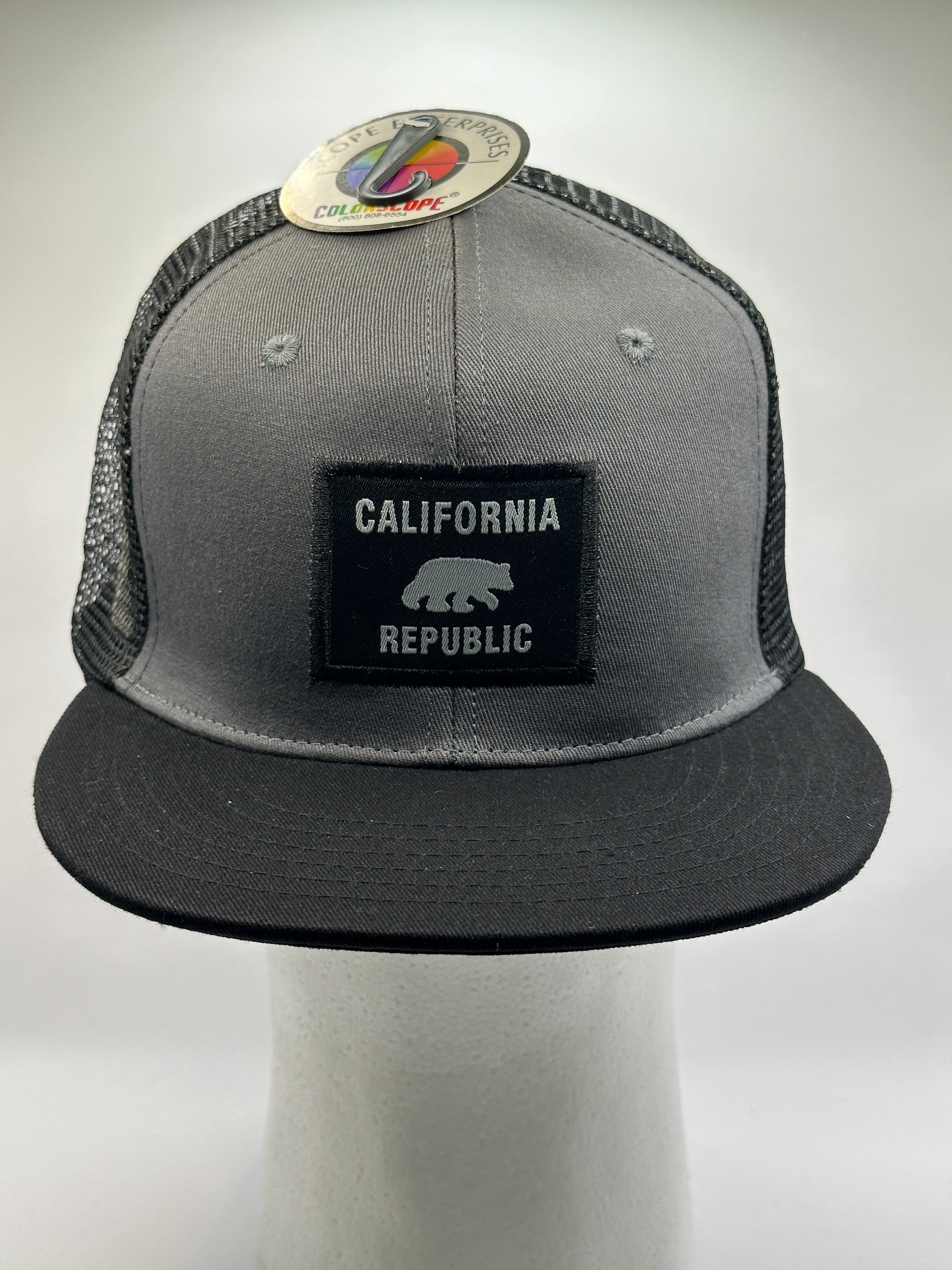Black & Gray Stitched Square