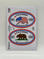 CA Flags Bear Oval