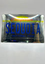 Silver License Plate
