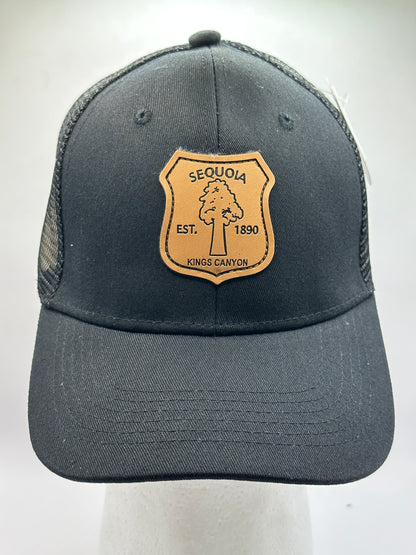 Seq. Black Leather Shield