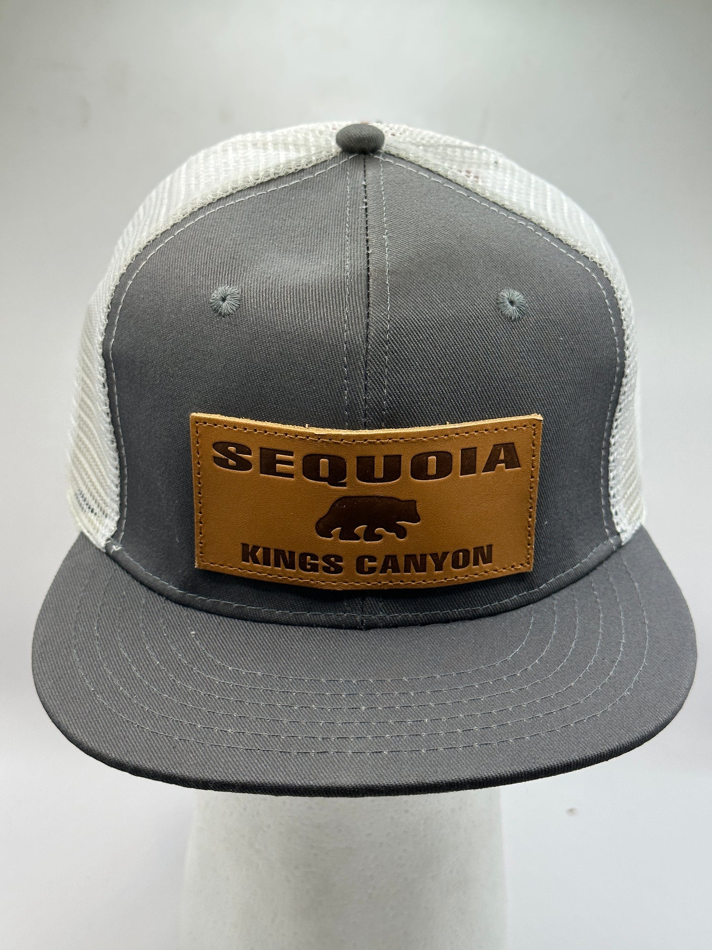 Seq. Gray White Leather Patch