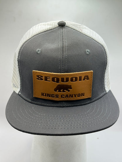 Seq. Gray White Leather Patch